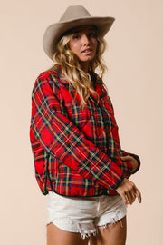 Piper Red Plaid Jacket