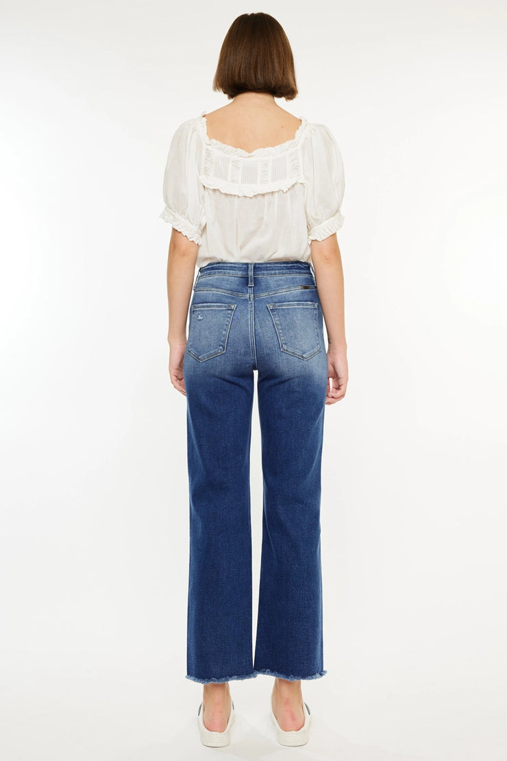 90's Criss Cross Straight Denim
