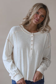 Oatmeal Bubble Henley