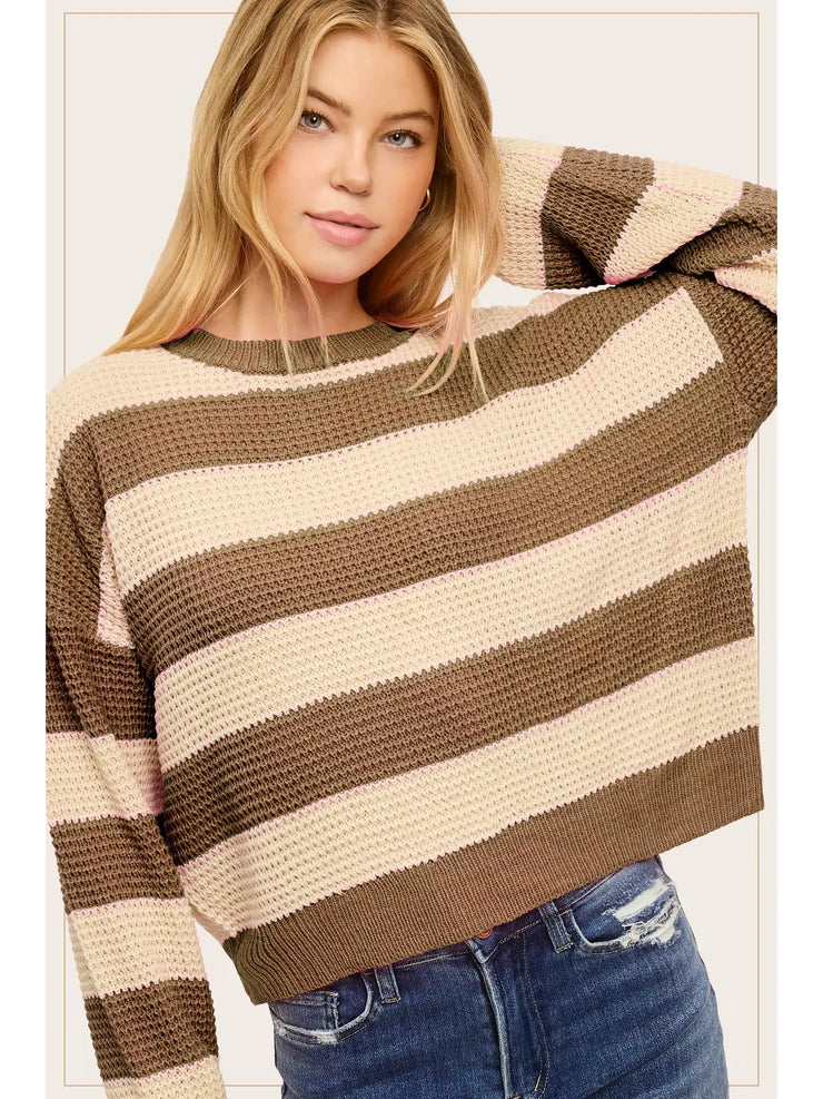 Truffle Stripe Sweater