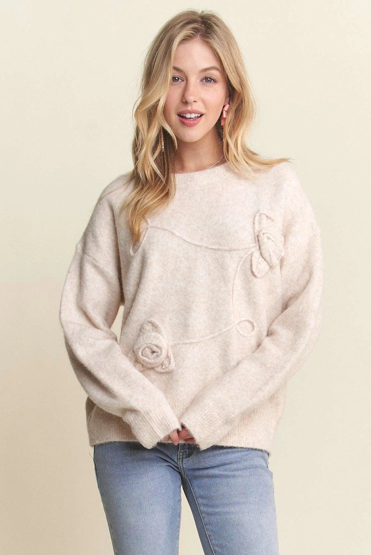 Ivory Rose Sweater