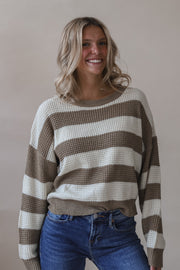 Truffle Stripe Sweater