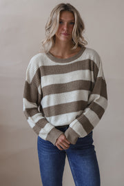 Truffle Stripe Sweater