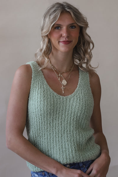 Sage Knit Tank