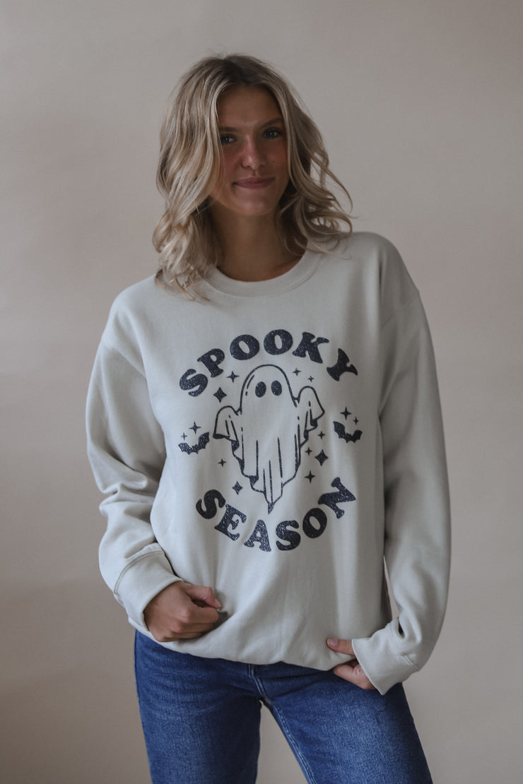 Spooky Season Glitter Ghost Sweatshirt