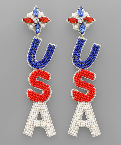 USA Firework Earrings