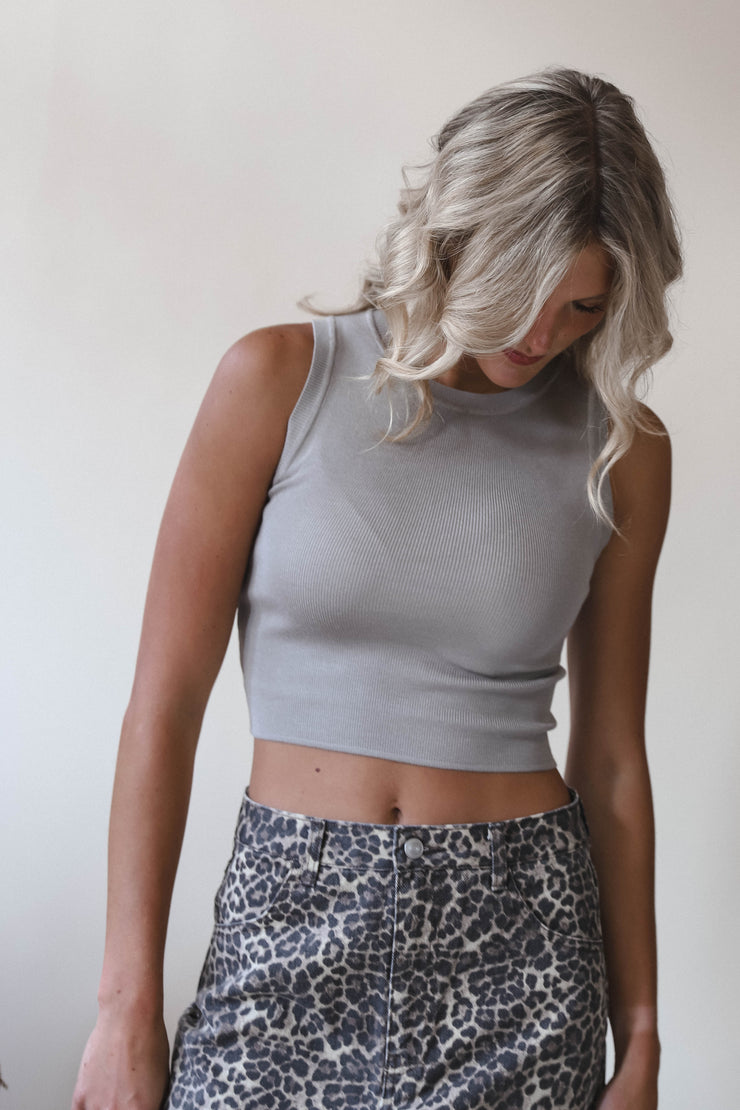 Untamed Twill Leopard Skirt