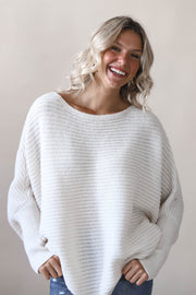 Ivory Batwing Sweater