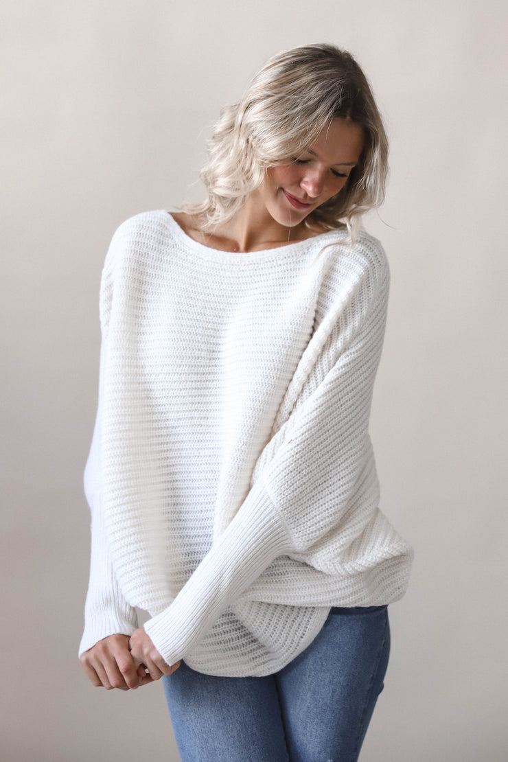 Ivory Batwing Sweater