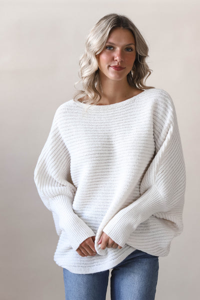 Ivory Batwing Sweater