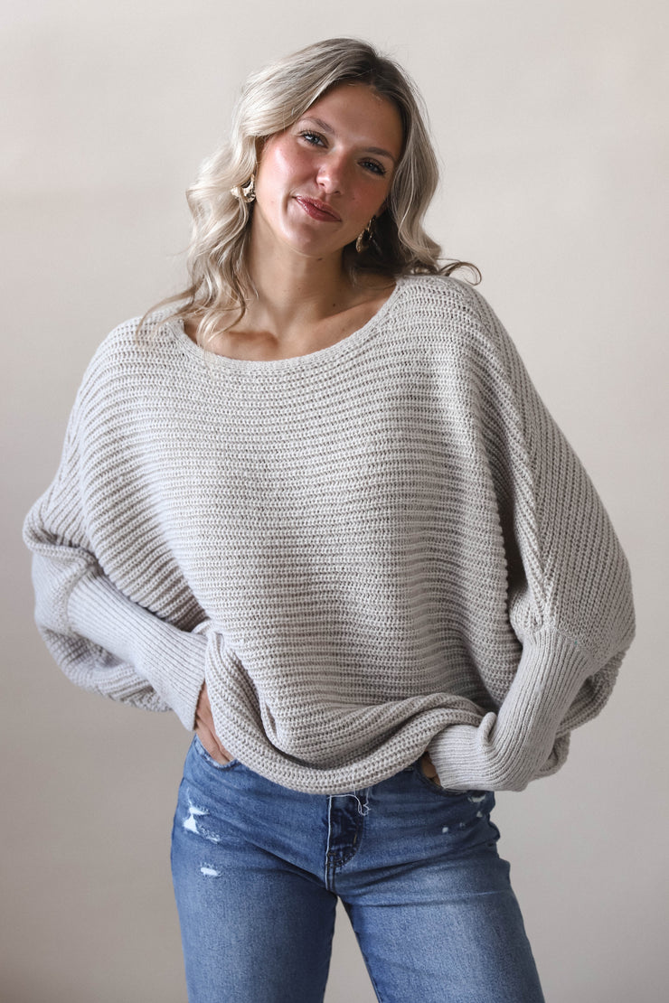 Mocha Batwing Sweater