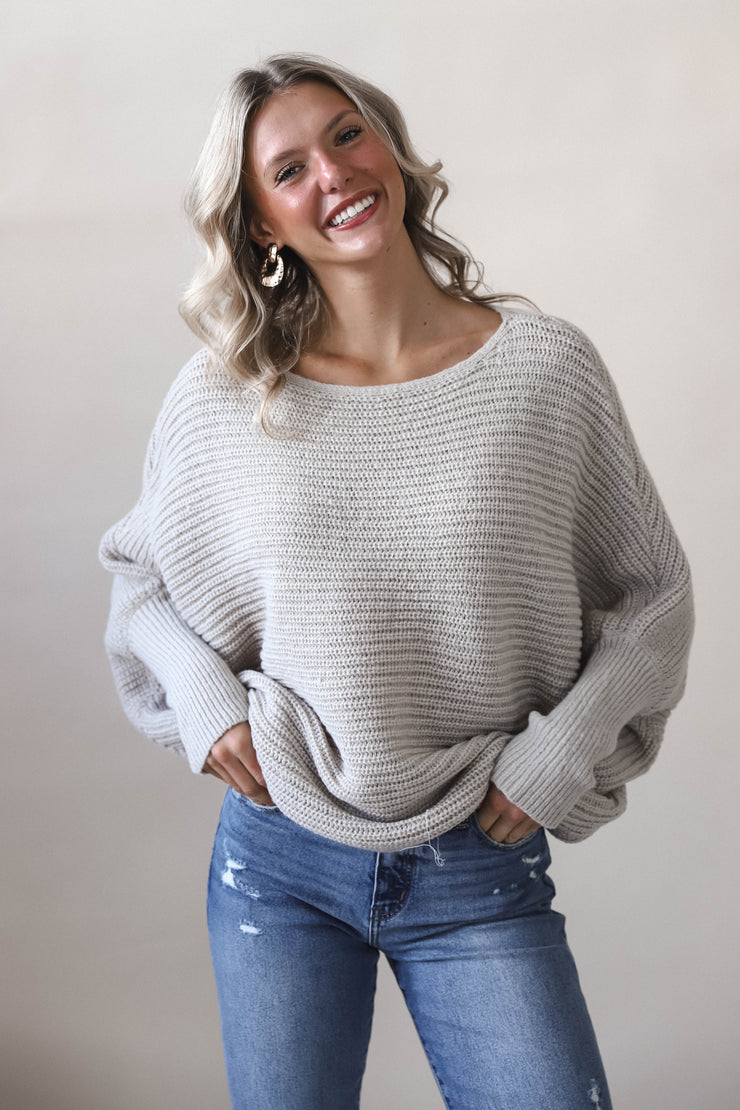 Mocha Batwing Sweater