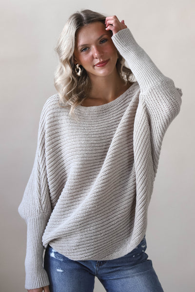 Mocha Batwing Sweater