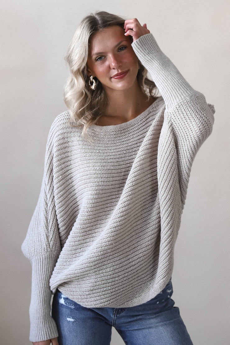 Mocha Batwing Sweater