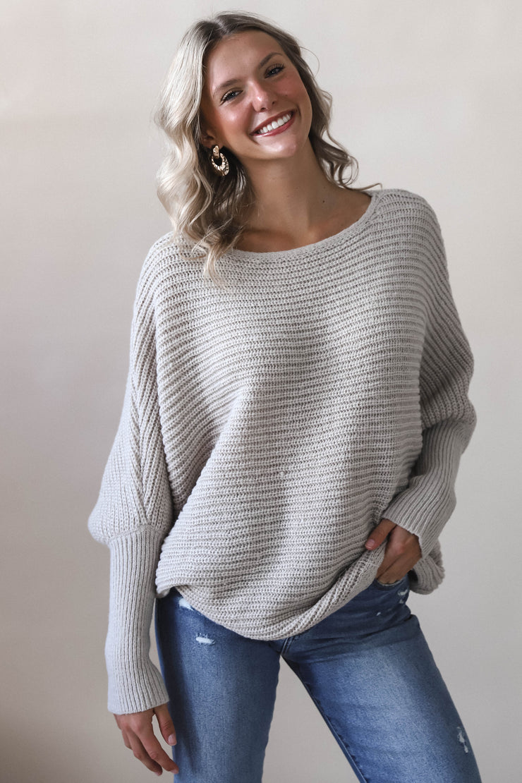 Mocha Batwing Sweater