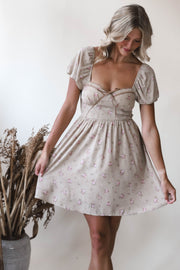 Sweetheart Puff Sleeve Dress