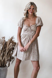 Sweetheart Puff Sleeve Dress