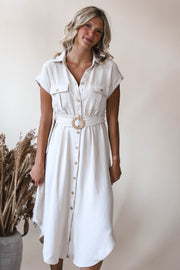 Beige Dreams Midi Dress