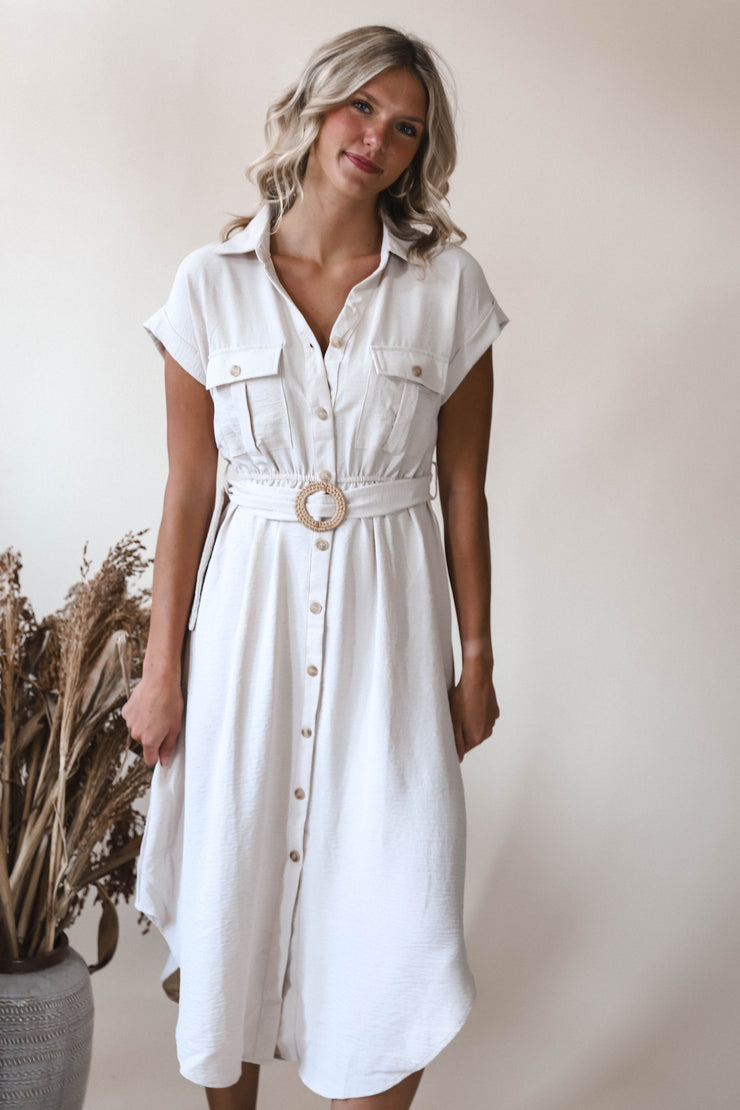 Beige Dreams Midi Dress