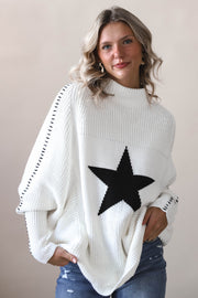 Ivory Star Sweater