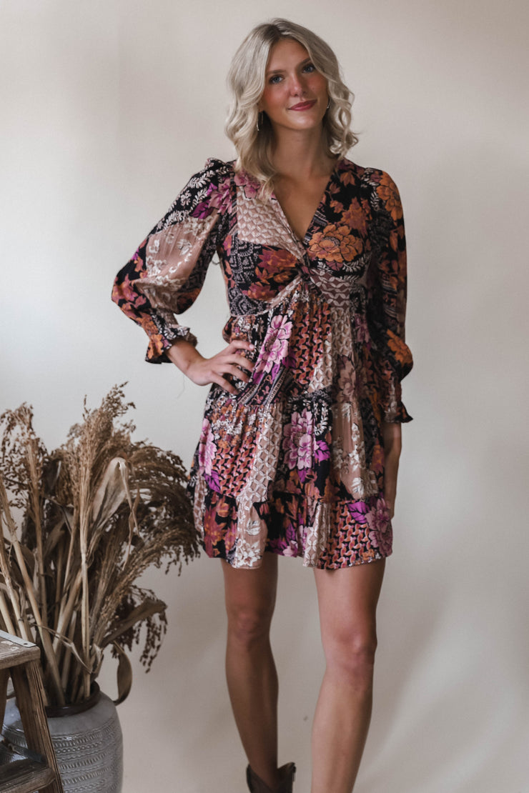 Twilight Petals Mini Dress