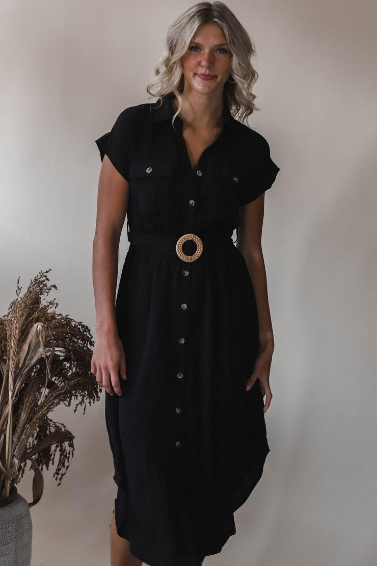 Black Dreams Midi Dress