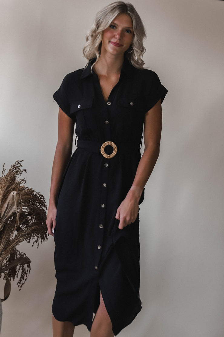 Black Dreams Midi Dress
