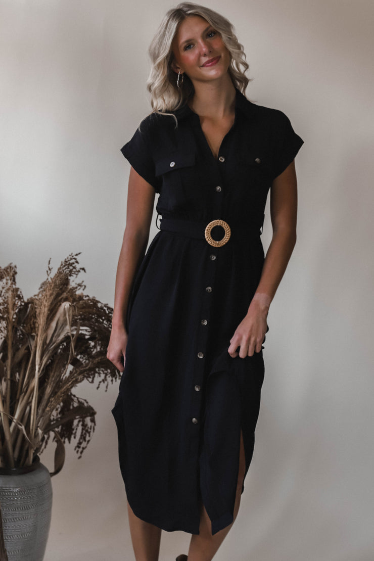 Black Dreams Midi Dress