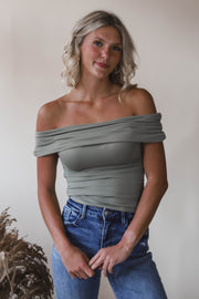 Olive Drape Tee