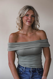 Olive Drape Tee