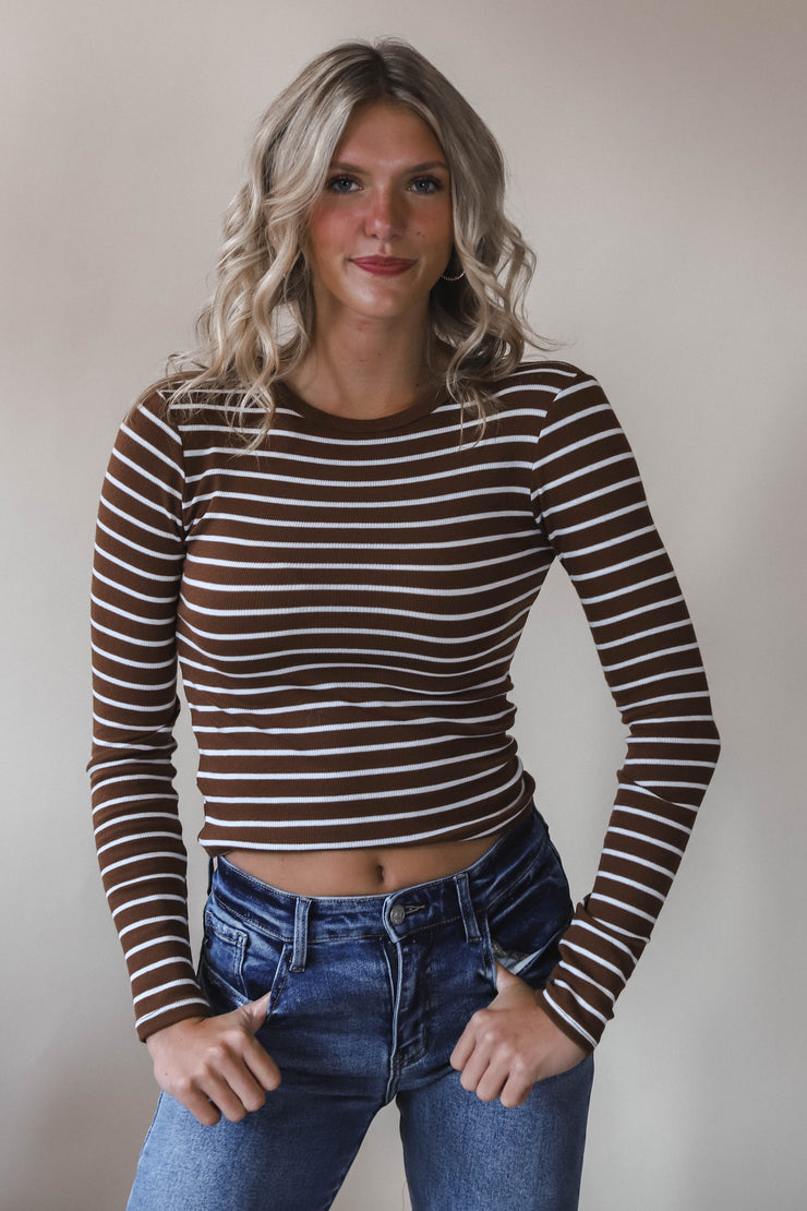 Cinnamon Stripe Tee