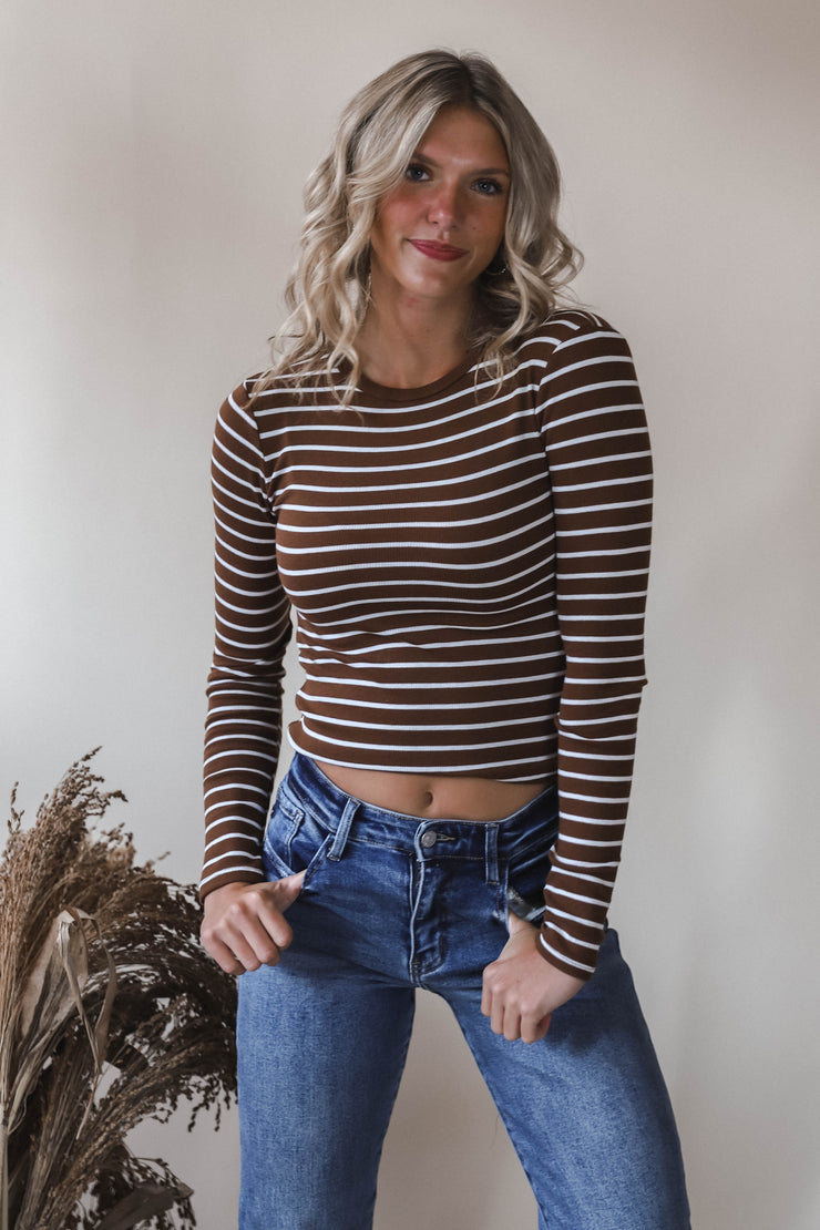 Cinnamon Stripe Tee