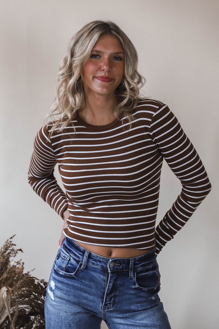 Cinnamon Stripe Tee