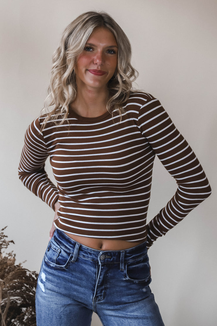 Cinnamon Stripe Tee