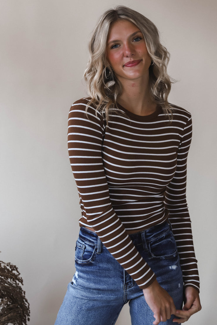 Cinnamon Stripe Tee