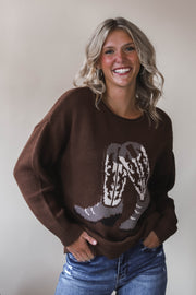 Western Boots Sweater