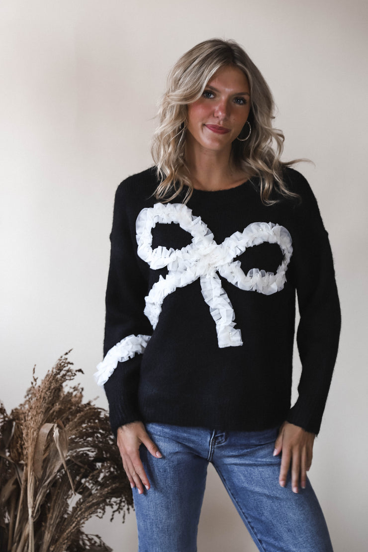 Midnight Bow Pullover