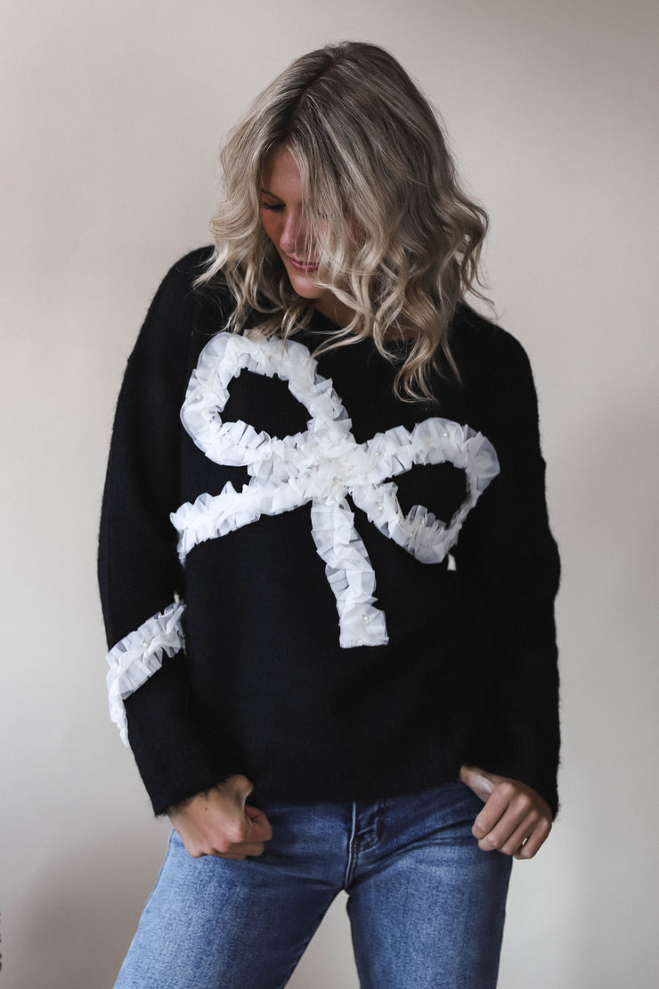 Midnight Bow Pullover