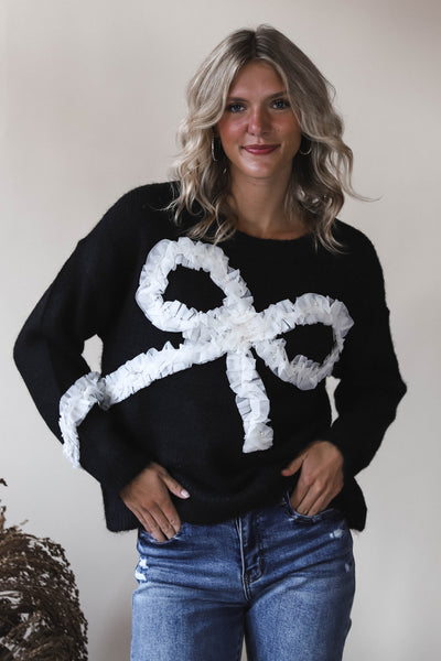 Midnight Bow Pullover