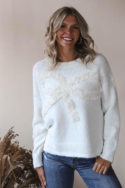 Sugarplum Bow Pullover