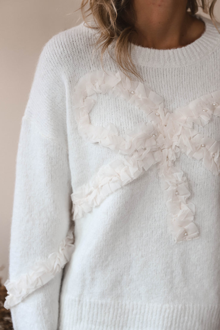 Sugarplum Bow Pullover
