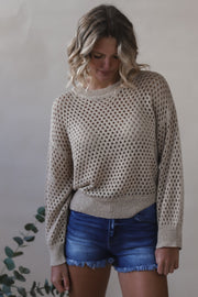 Crochet Net Sweater