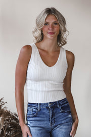 Ivory Essential Rib Tank