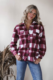 Cranberry Frost Plaid