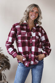 Cranberry Frost Plaid