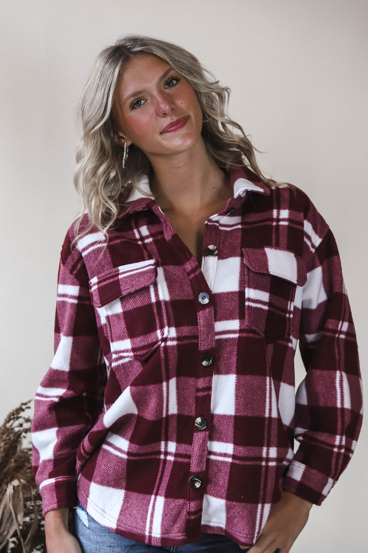Cranberry Frost Plaid
