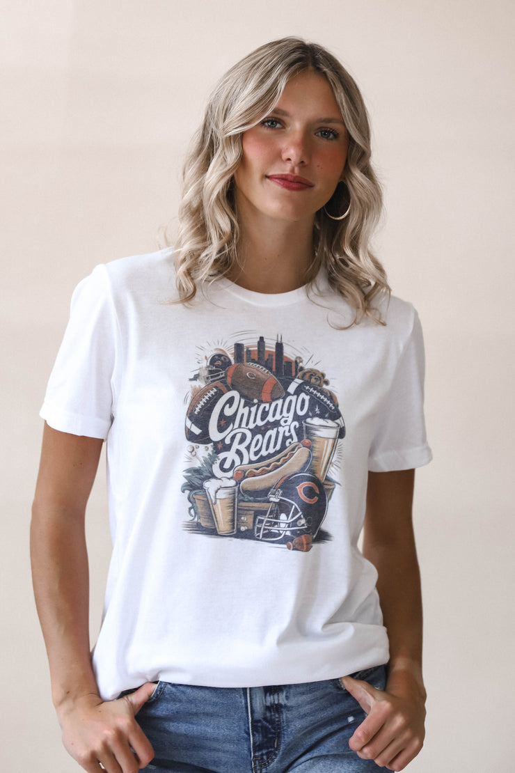 Vintage White Bears Graphic Tee