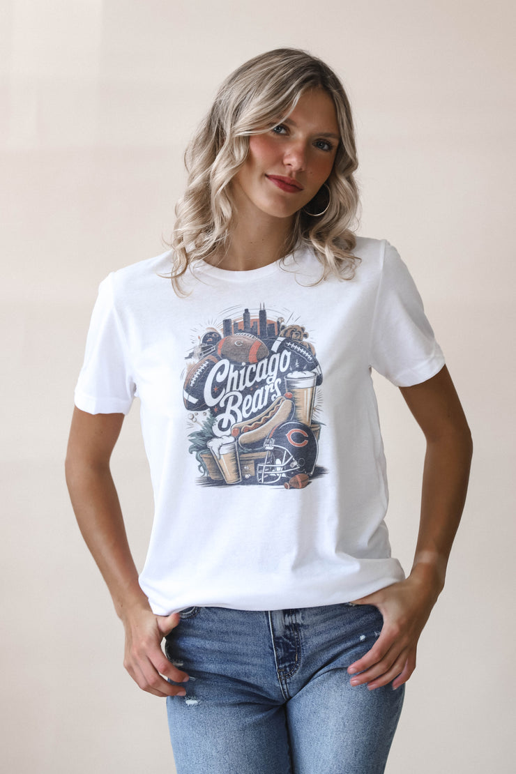 Vintage White Bears Graphic Tee