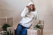 Tis’ the season glitter sweatshirt