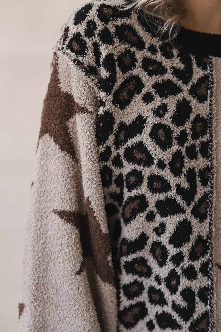 Leopard Star Sweater
